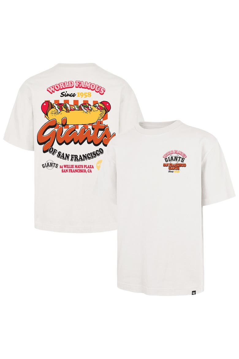 Men's '47 Cream San Francisco Giants Glizzy T-Shirt, Main, color, Cream