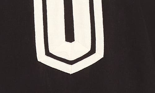 Karen Kane The St. Tropez Linen Blend Tunic In Black/cream