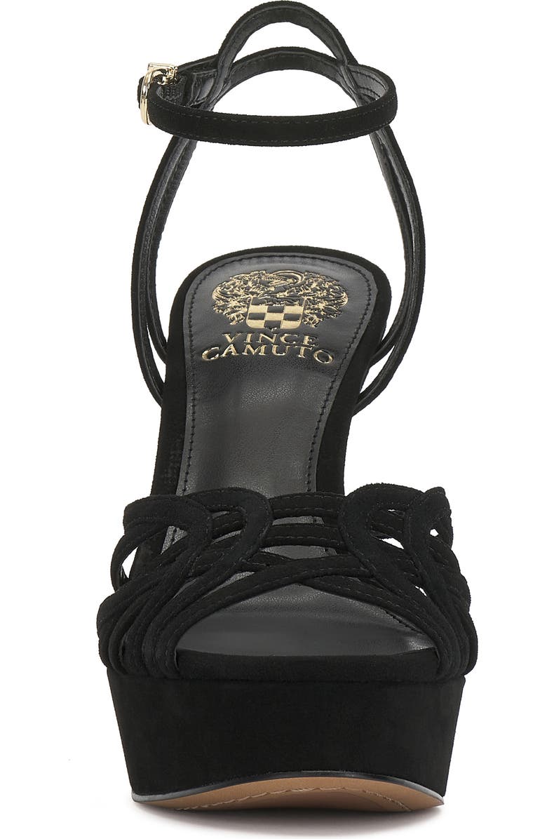 Imagine by Vince Camuto Samlee Platform Ankle Strap Sandal, Alternate, color, Black Suede