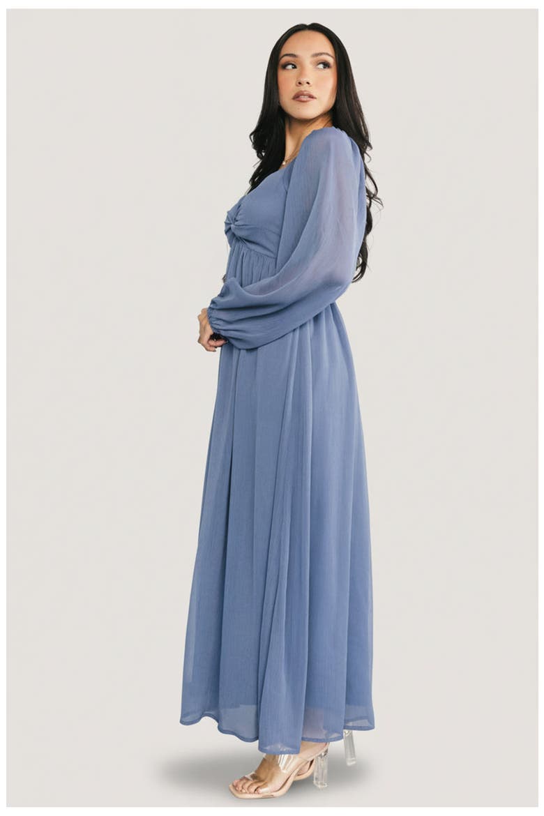 Dione Midi Dress, Alternate, color, Blue