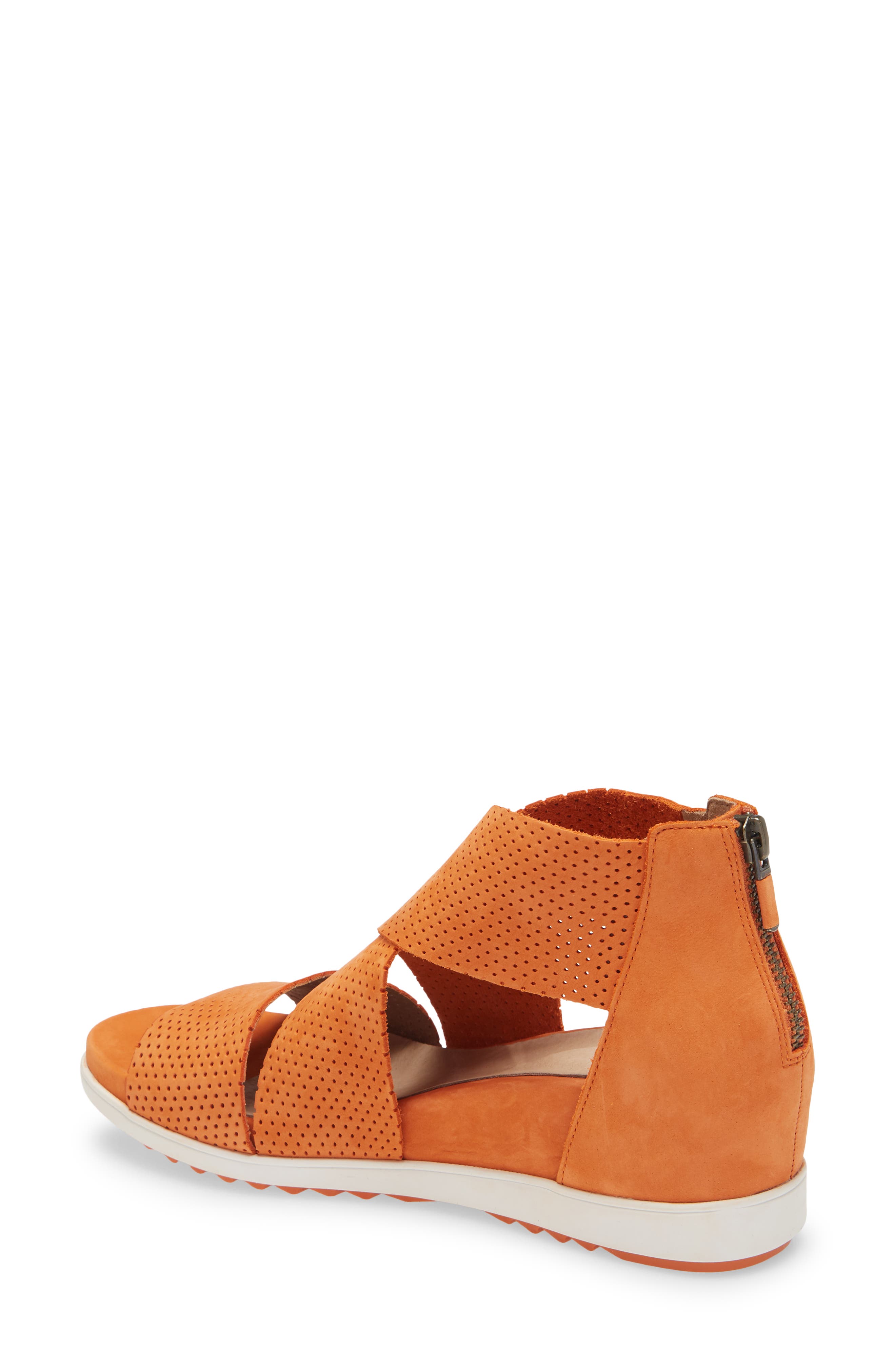 Voice Wedge Sandal, Alternate, color, MANDARIN TUMBLED NUBUCK