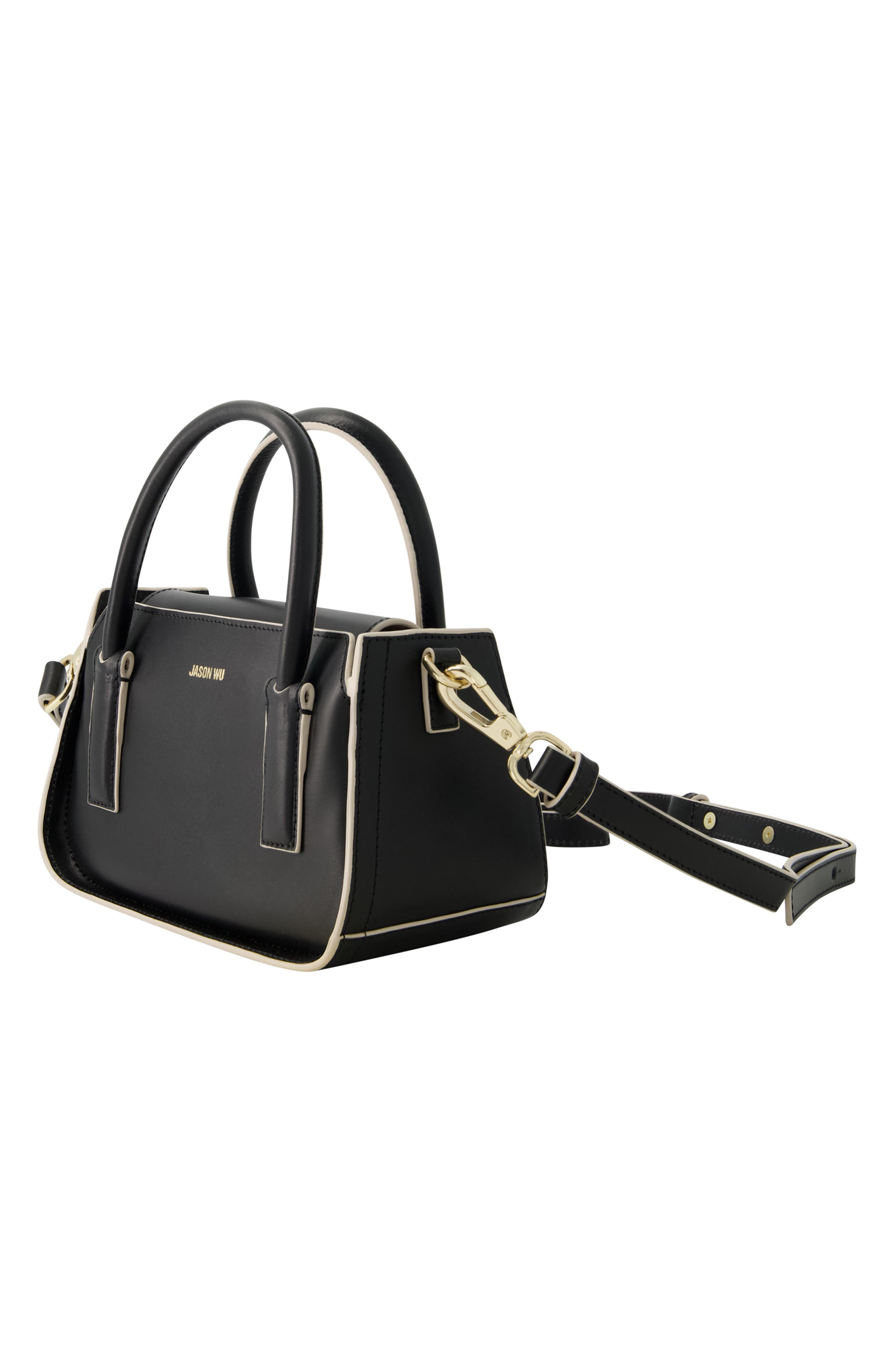 Structured Mini Tote, Alternate, color, BLACK