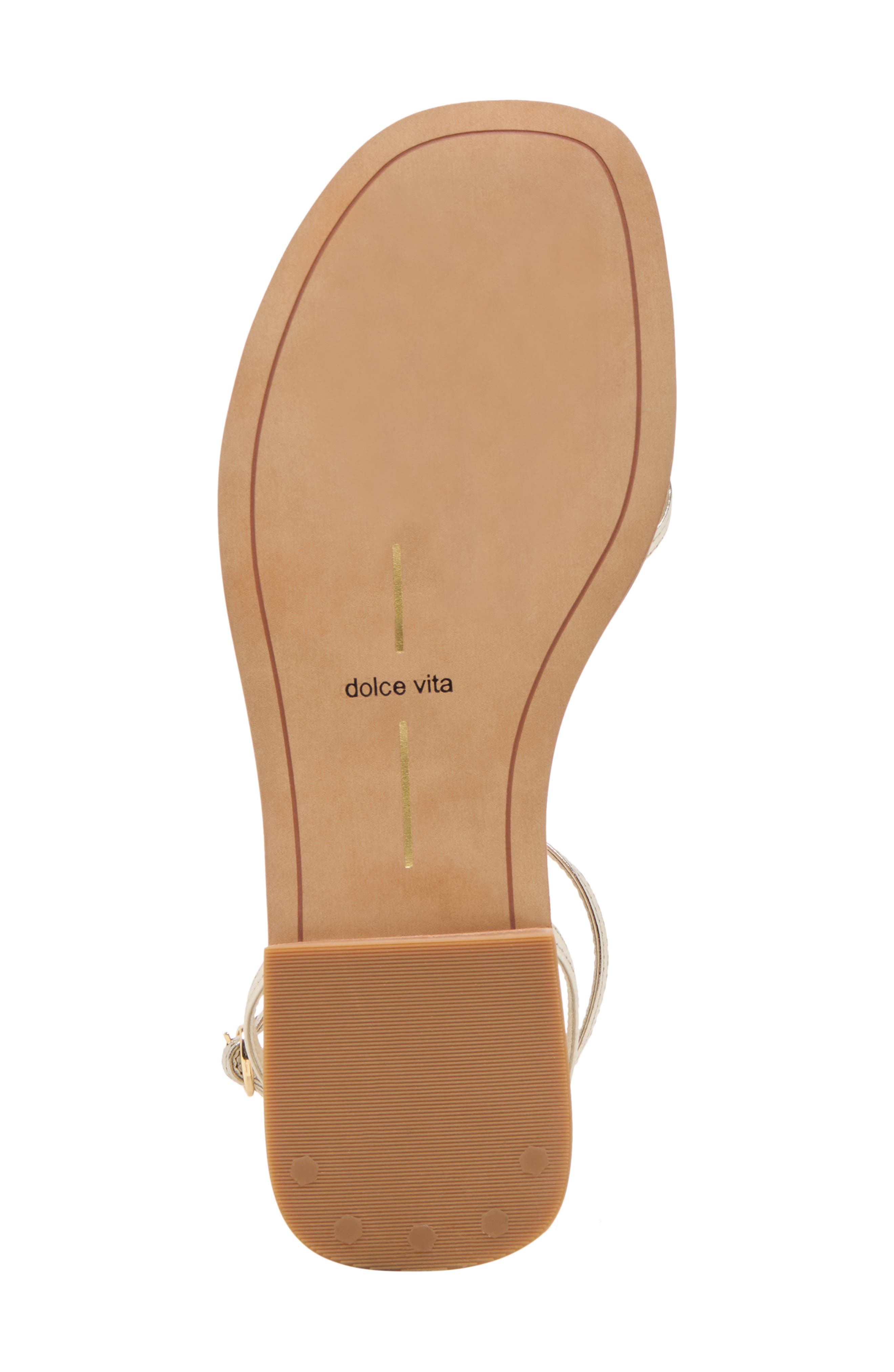 Dolce Vita Faun Ankle Strap Sandal, Alternate, color, Light Gold