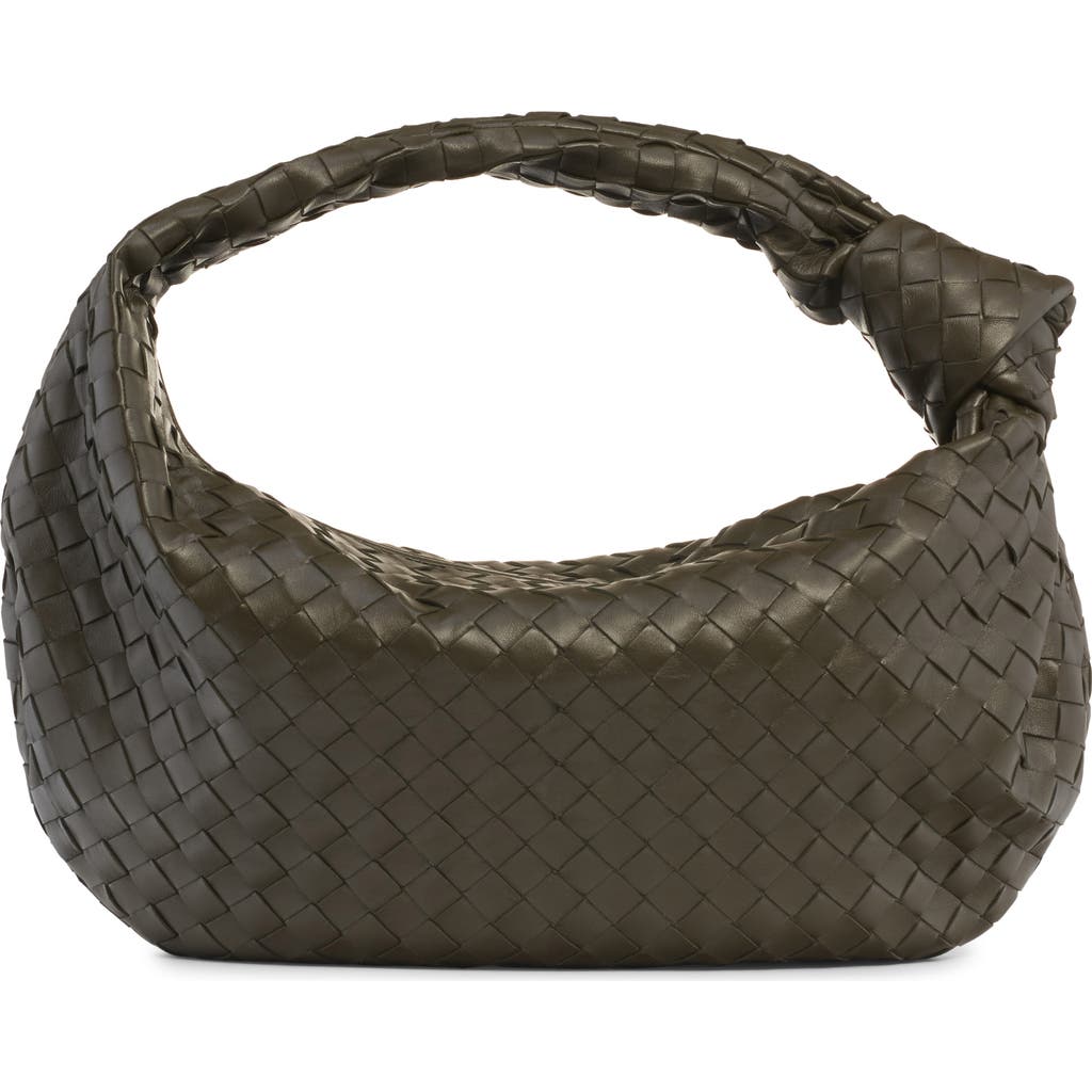 Bottega Veneta Leather Jodie Top-handle Bag In Green