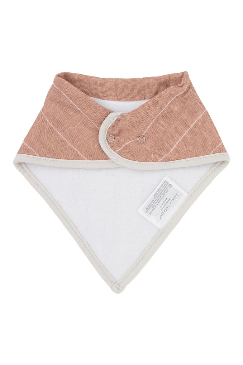 4-Pack Fleece & Cotton Muslin Bandana Bib, Alternate, color, MAUVE STRIPE
