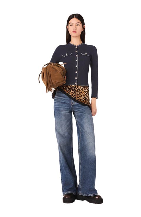 Ribbed knit cardigan