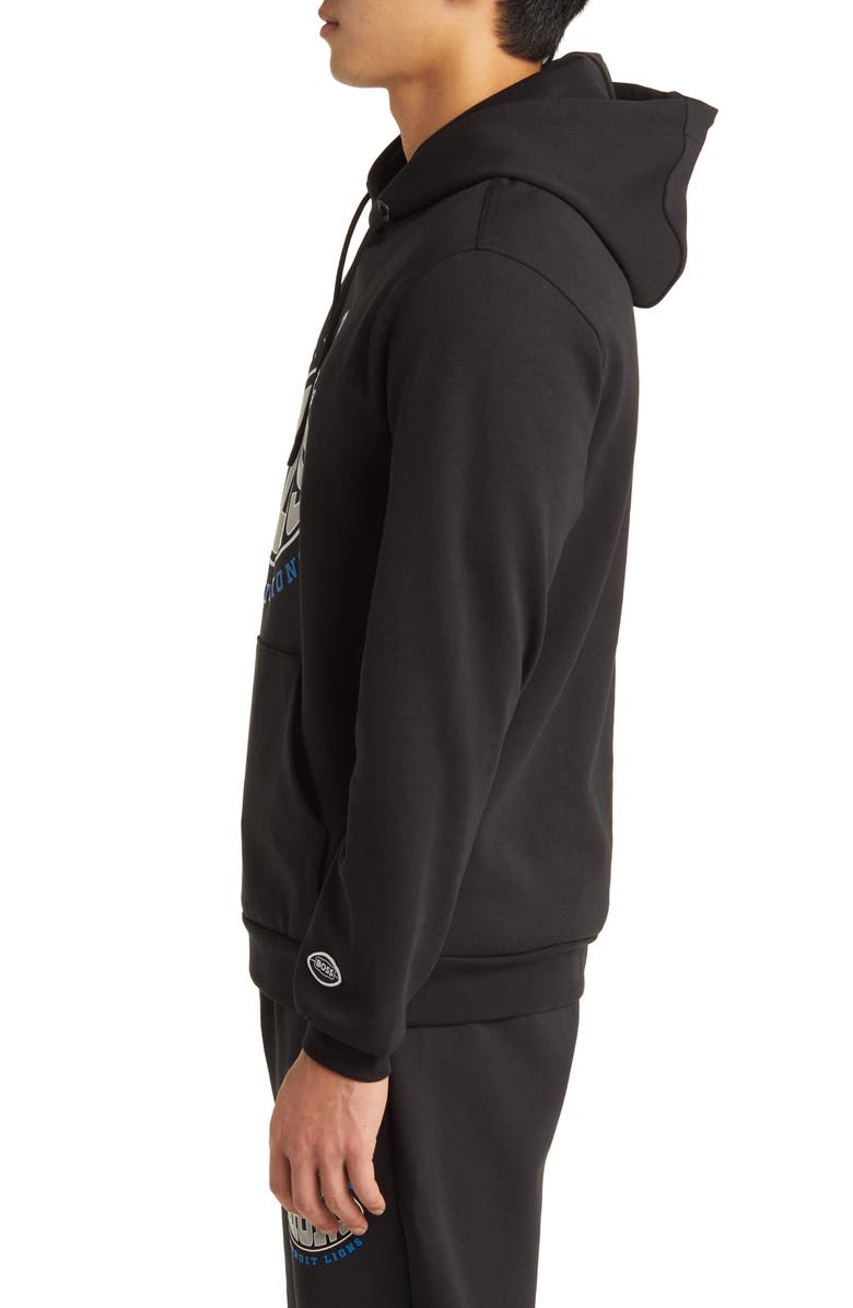 BOSS x NFL Touchback Graphic Hoodie, Alternate, color, Detroit Lions Black