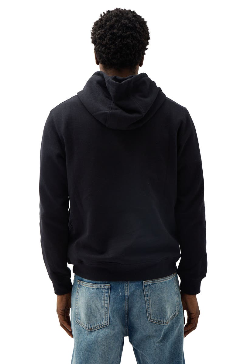 37381 Men's Recycled Fleece Hoodie, Alternate, color, Black
