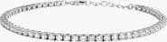 Aurate New York White Sapphire Tennis Anklet