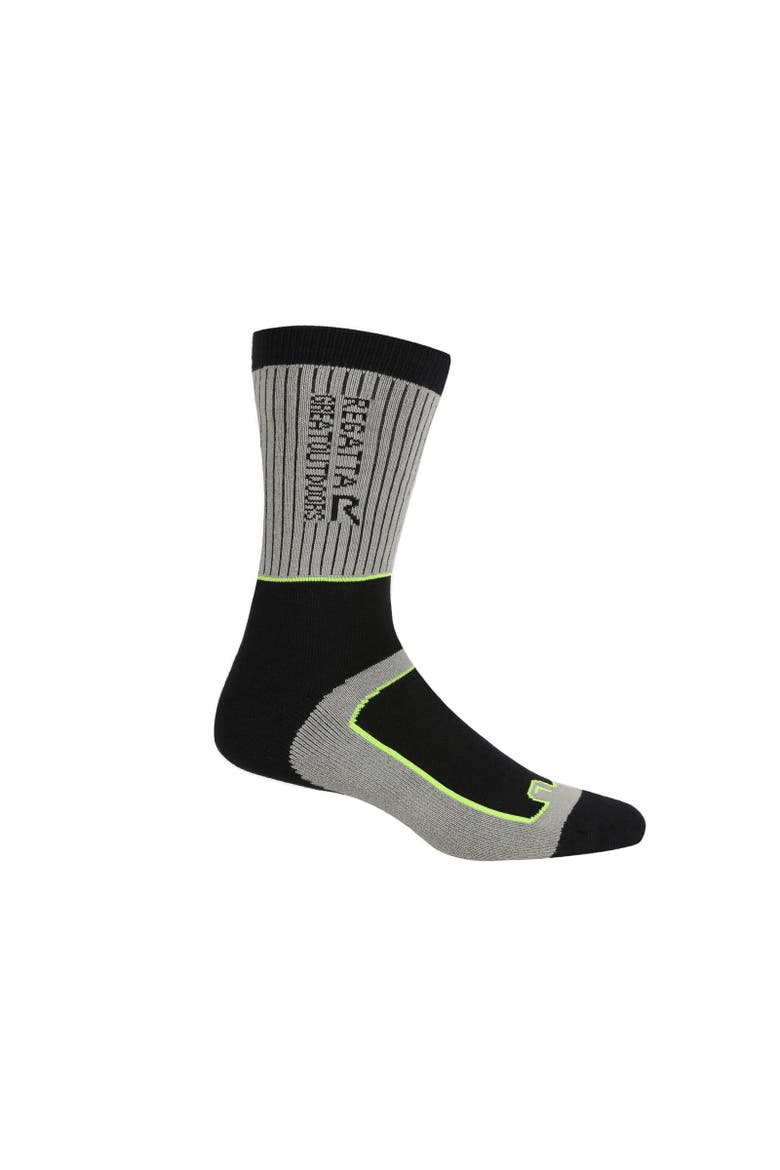 Samaris 2 Season Socks, Alternate, color, Dark Steel and Electric Lime