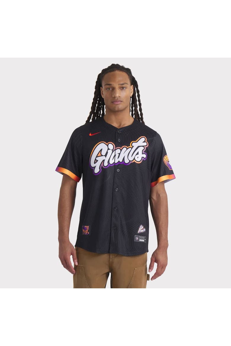 Men's Nike  Anthracite San Francisco Giants 2025 City Connect Limited Jersey, Alternate, color, Anthracite