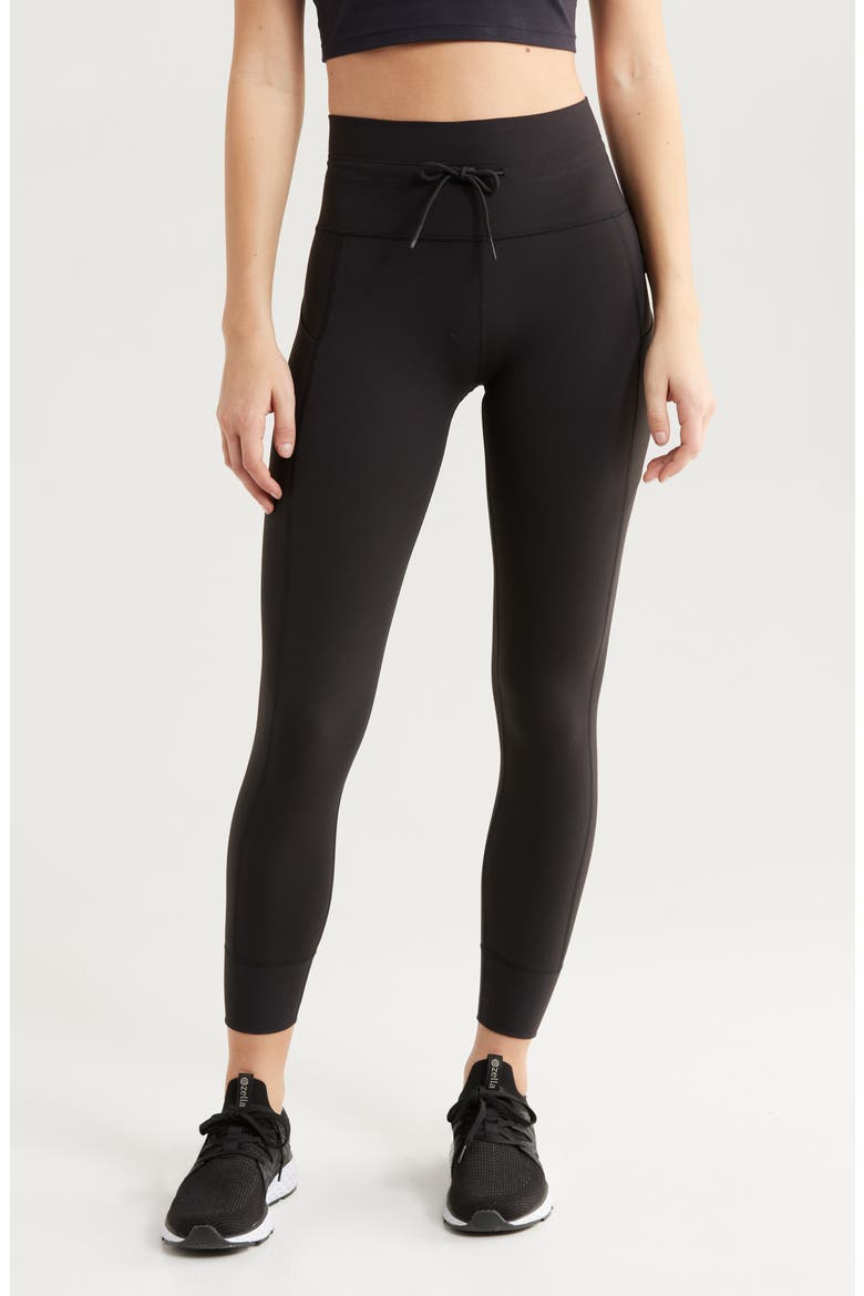 Daily Pocket Leggings, Main, color, BLACK