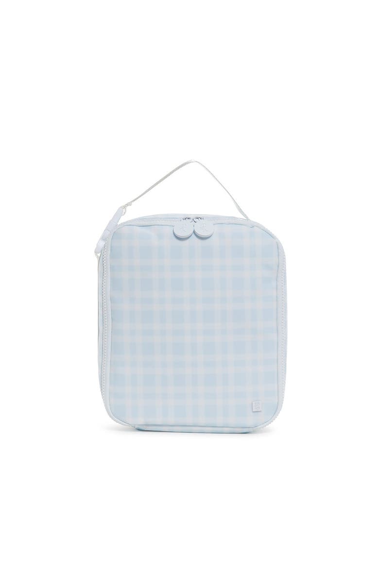 Pimlico Plaid Lunch Bag, Main, color, Blue