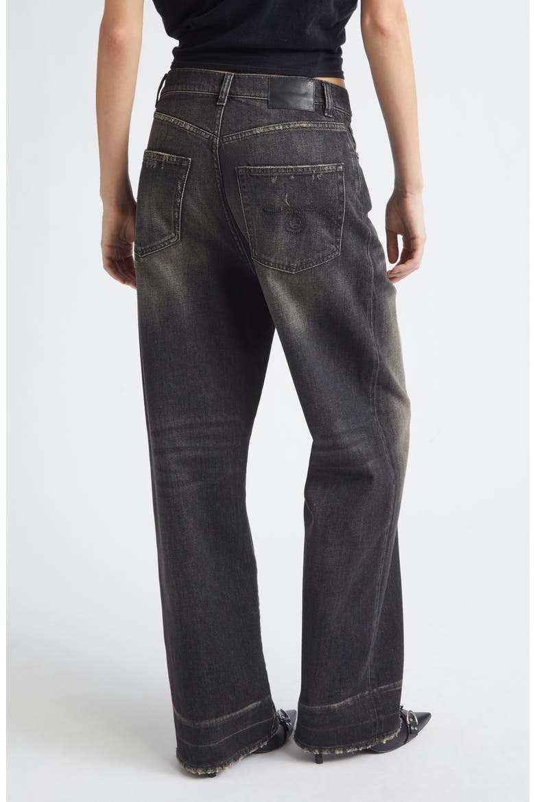 Venti Baggy Wide Leg Jeans, Alternate, color, ABBEY BLACK