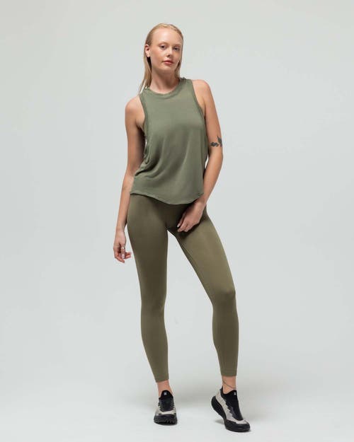 Reformer The Loose Racerback Tank Top In Green