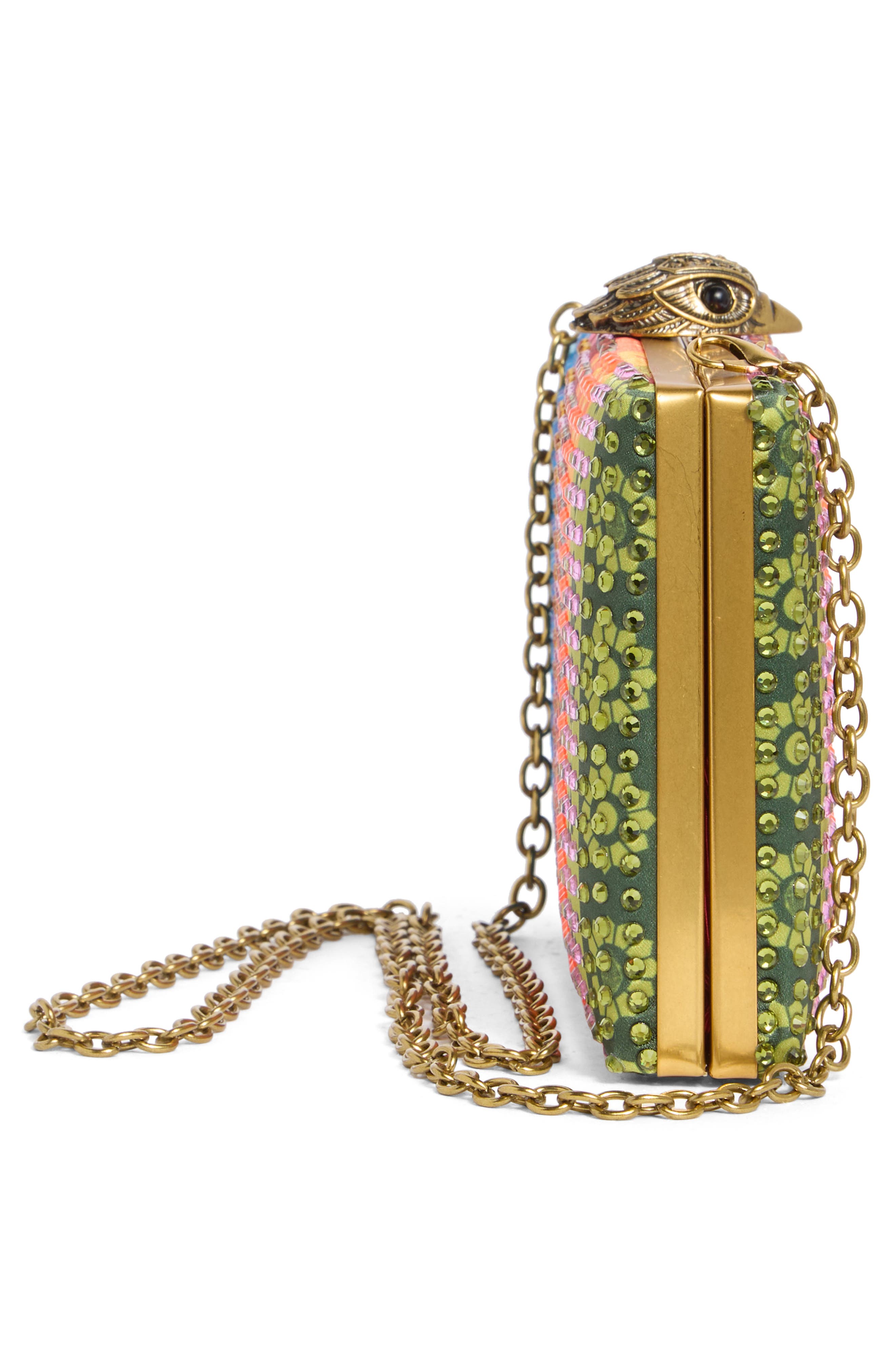 Kurt Geiger London Kensington Crystal Clutch, Alternate, color, Silver Multi/ Other