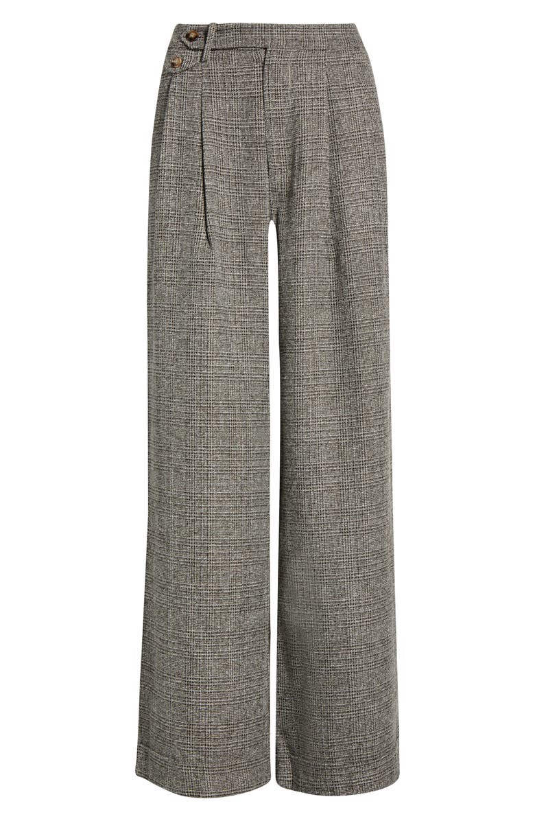 ASTR the Label Lanie Wide Leg Pants, Main, color, Grey Plaid