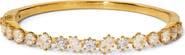Nadri Celine Mixed Cut Cubic Zirconia Hinge Bangle
