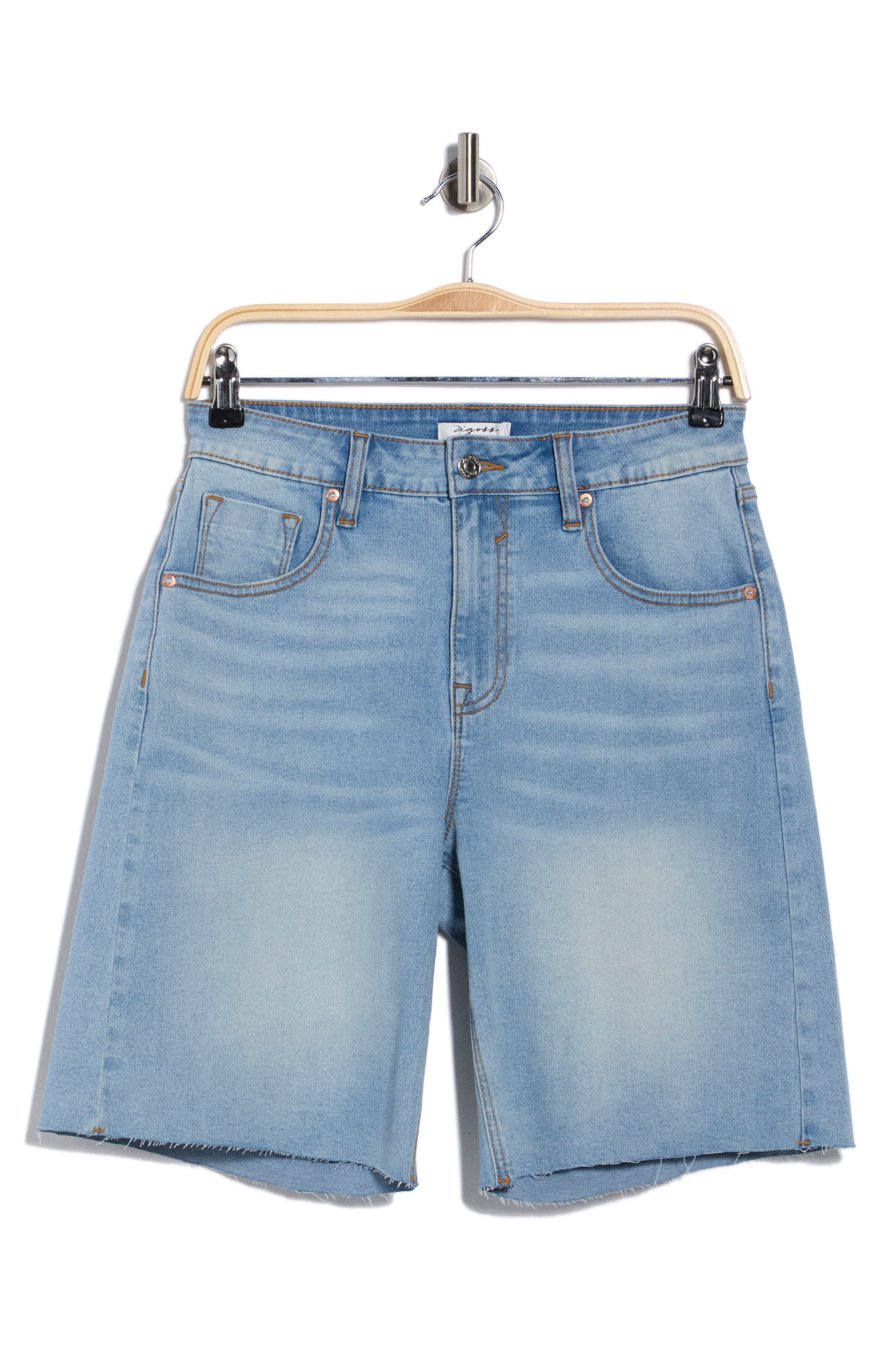 Vigoss Denim Cuff Off Bermuda Shorts