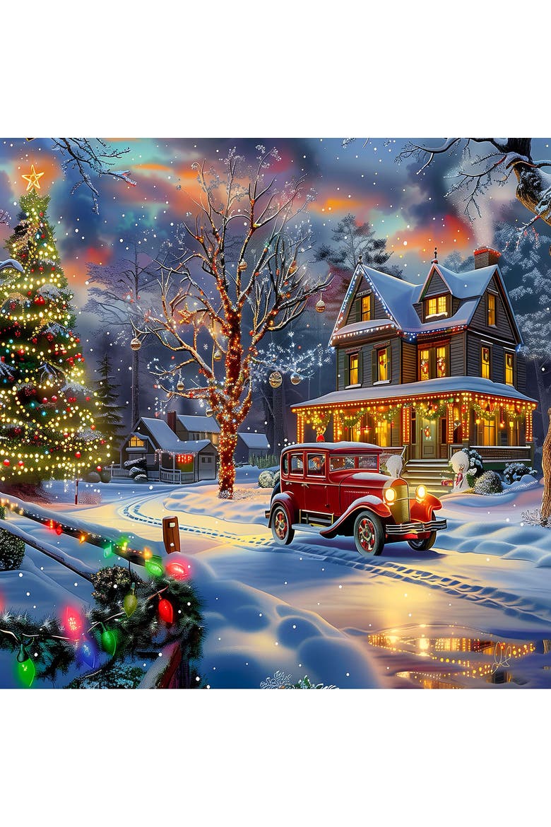Family Time at Christmas 500 piece Jigsaw Puzzle for Adults, Alternate, color, Multicolor