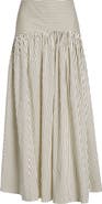 STAUD Procida Stripe Maxi Skirt
