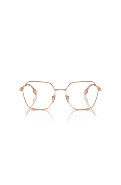 Burberry 54mm Irregular Optical Glasses In Gold