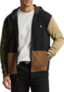 Polo Ralph Lauren Big & Tall Double-Knit Colorblocked Zip-Front Hoodie