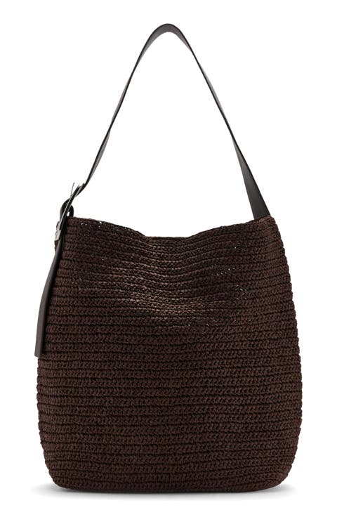Natural Fiber Shopper Bag