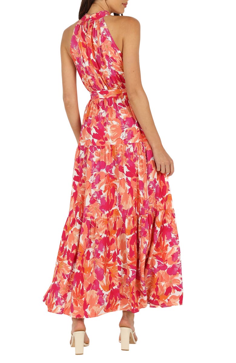 Caroline Floral Mock Neck Maxi Dress