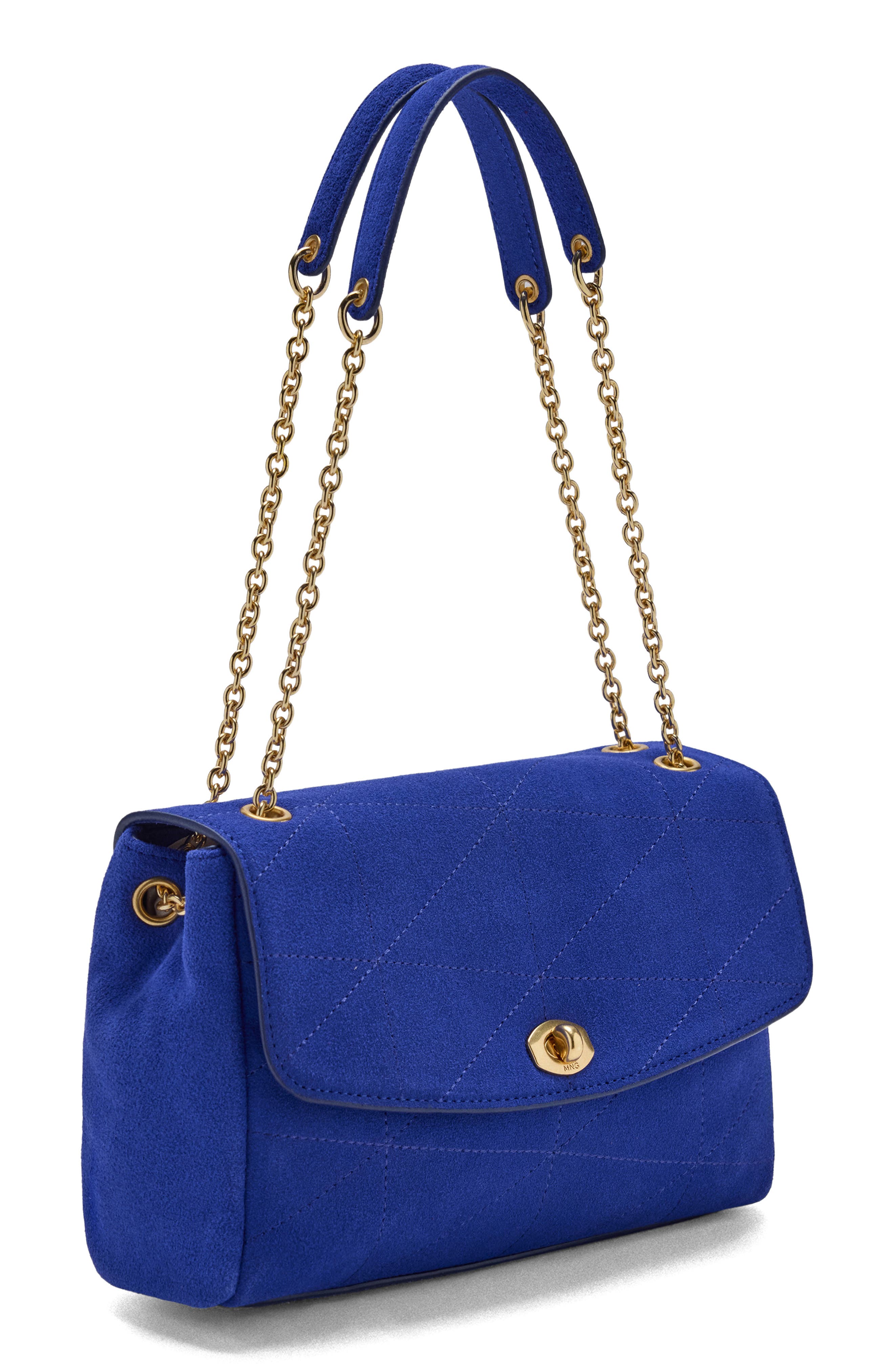 Montes Quilted Leather Shoulder Bag, Alternate, color, VIBRANT BLUE