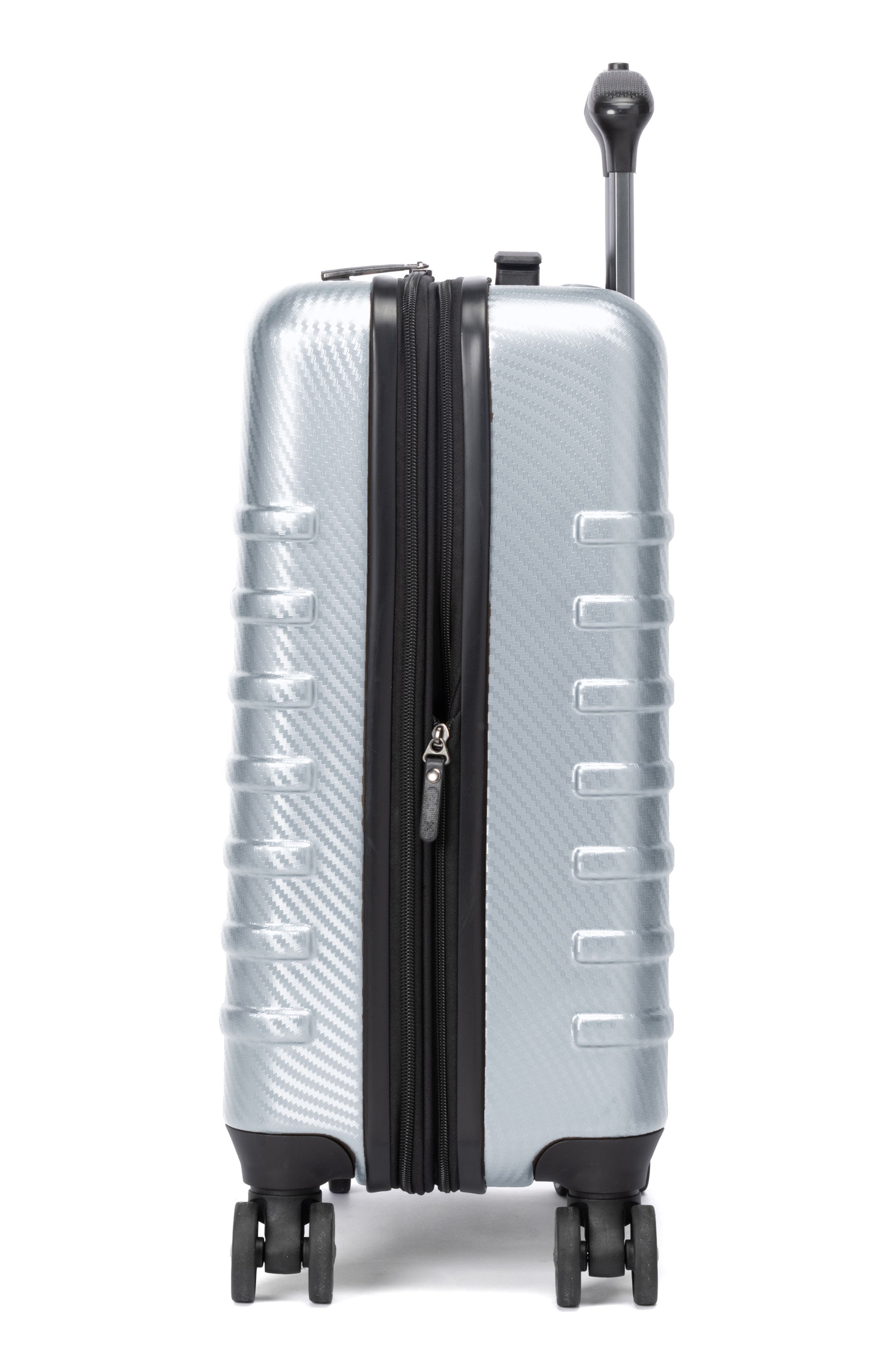TRAVELPRO Rollmaster<sup>™</sup> Lite 2 20-Inch Expandable Hardside Spinner Luggage, Alternate, color, Silver Carbon Fiber