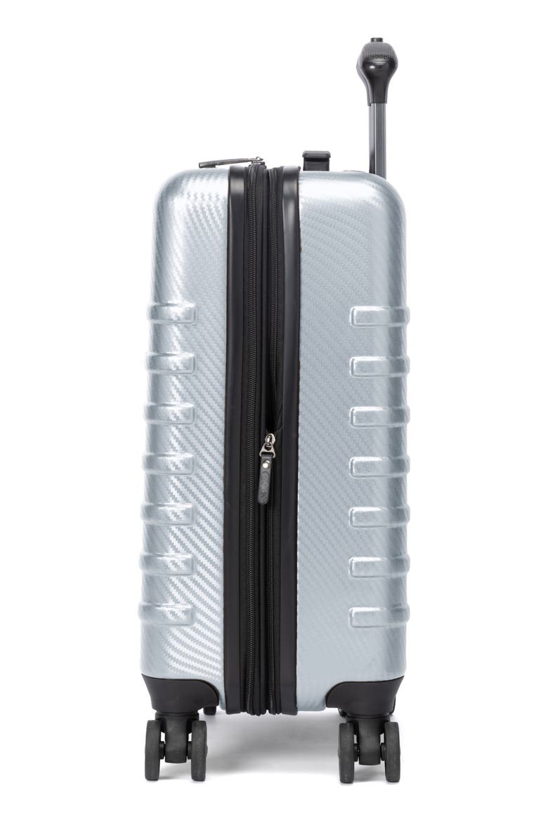 Rollmaster™ Lite 2 20-Inch Expandable Hardside Spinner Luggage, Alternate, color, SILVER CARBON FIBER