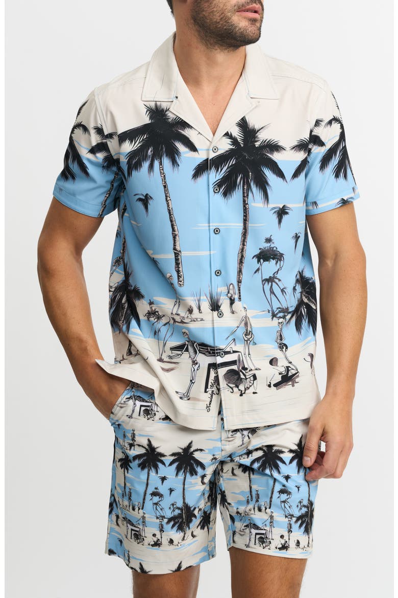 Sunburn Sonata Camp Shirt, Alternate, color, IVORY MULTI