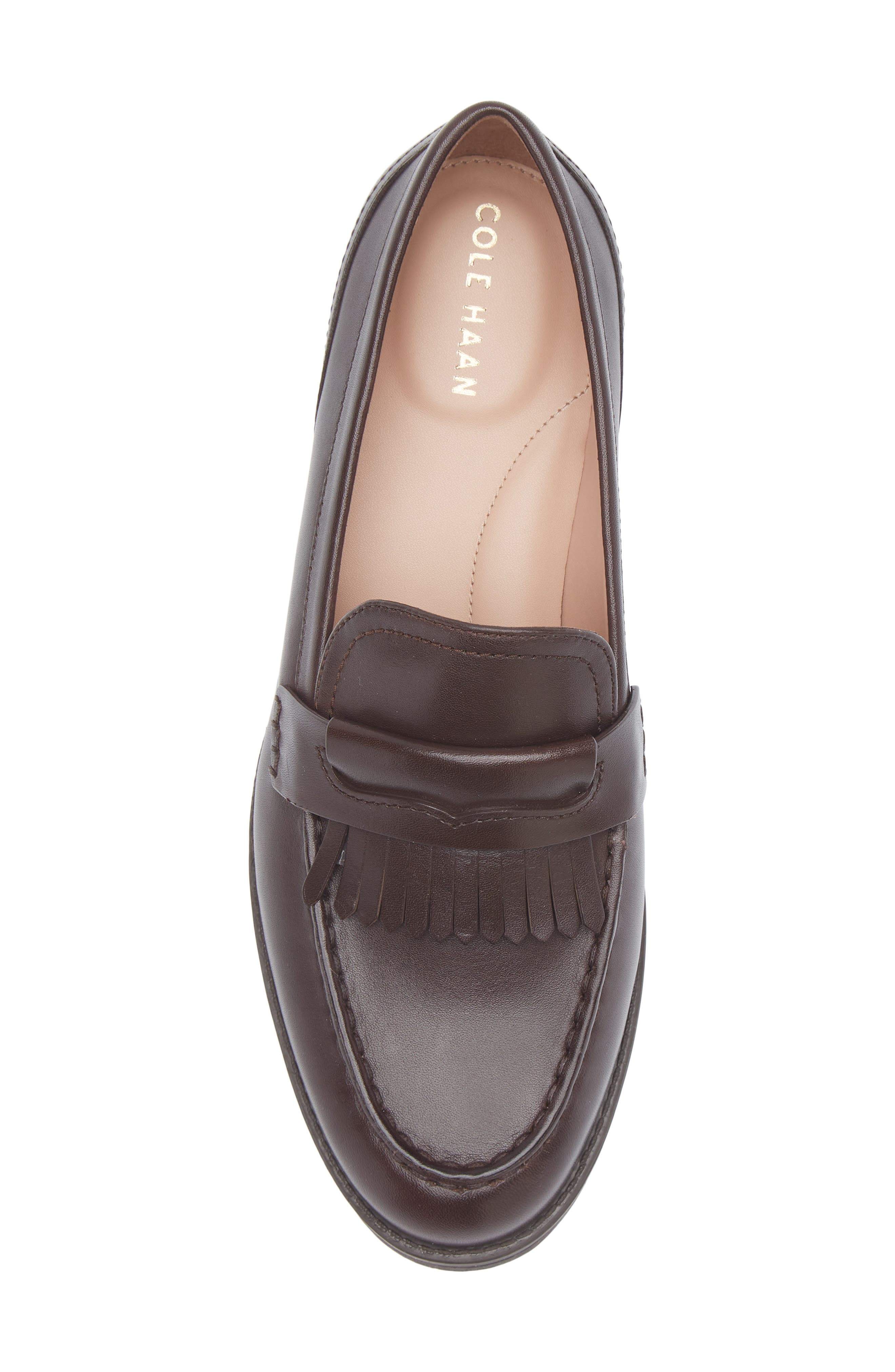 Cole Haan Stassi Kiltie Loafer, Alternate, color, Ch Madiera Brown Leather