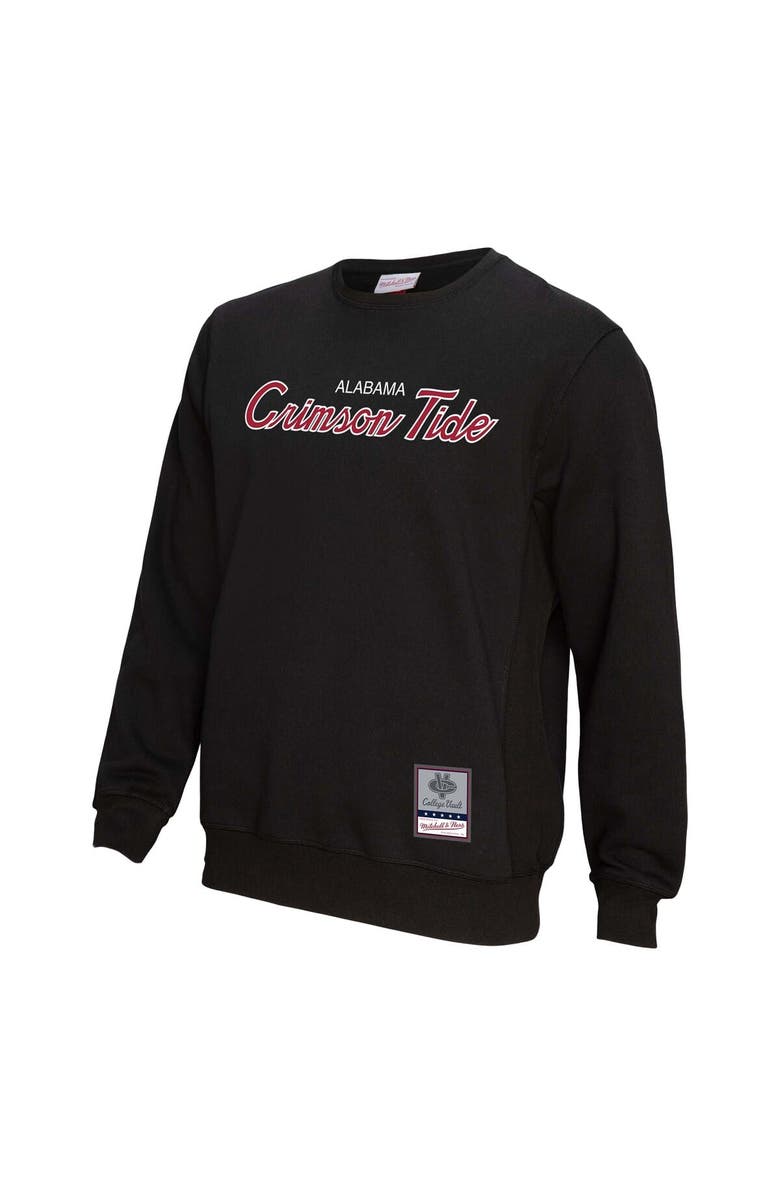 Mitchell & Ness Men's Mitchell & Ness Black Alabama Crimson Tide Elite Script Pullover Sweatshirt, Alternate, color, Black