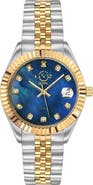 GV2 Naples Two-Tone Diamond Quartz Bracelet Watch, 34mm