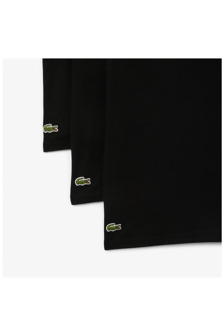 3-Pack Cotton Crewneck T-Shirts, Alternate, color, BLACK