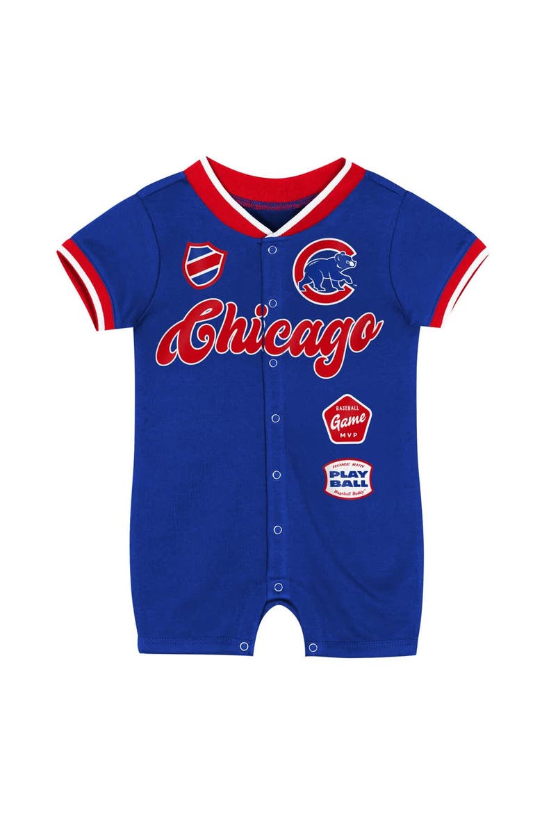 Newborn Outerstuff Royal Chicago Cubs Pinch Coverall, Alternate, color, Royal