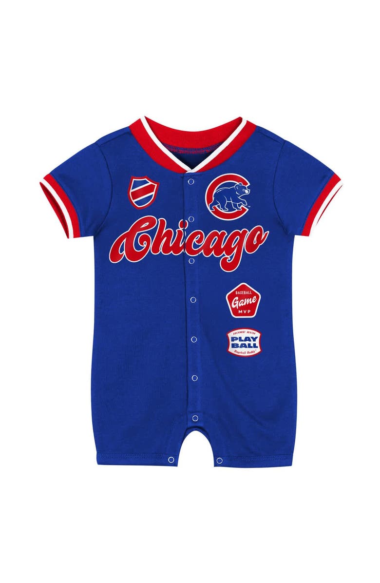 Outerstuff Newborn Outerstuff Royal Chicago Cubs Pinch Coverall, Alternate, color, Royal