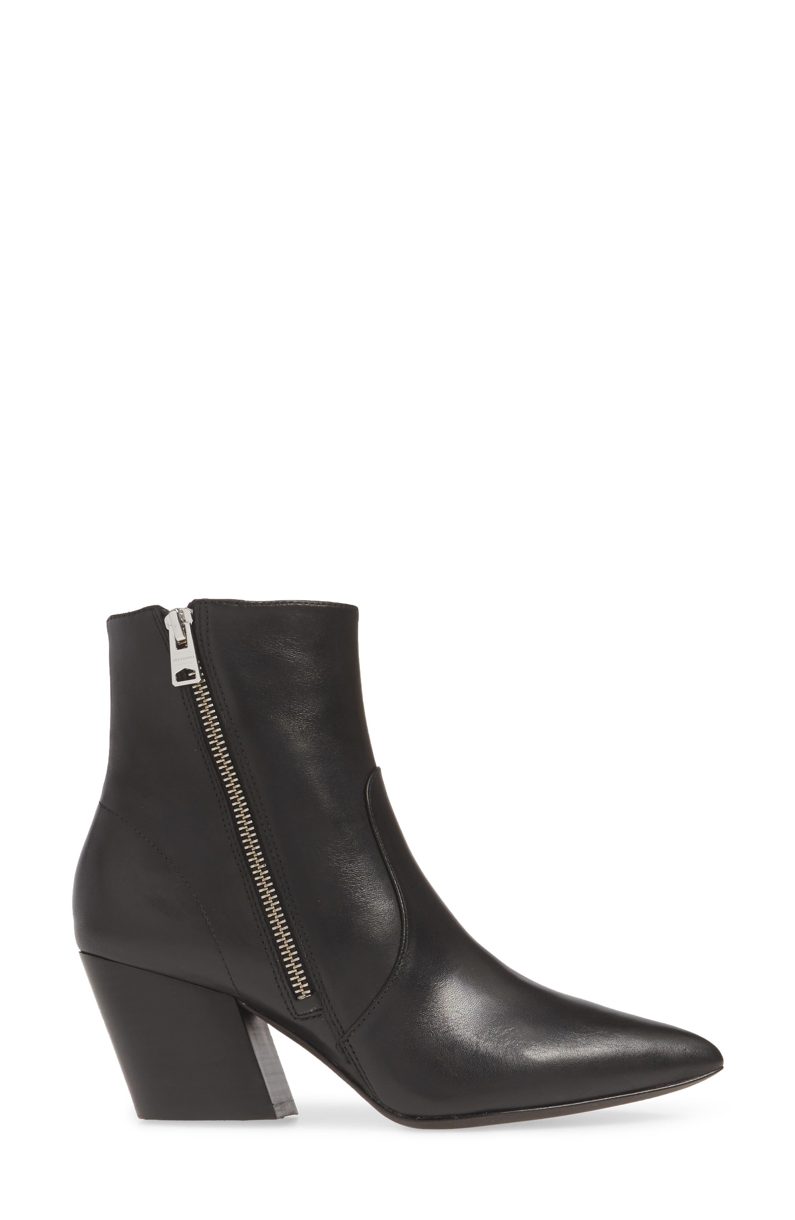 Aster Bootie, Alternate, color, BLACK LEATHER