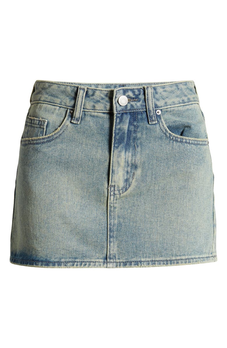 PacSun Mid Rise Denim Miniskirt, Alternate, color,