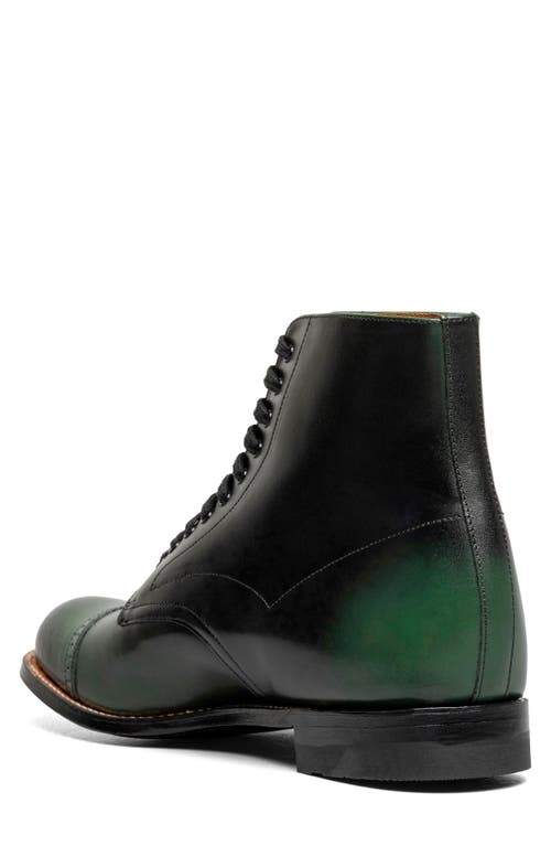 Stacy Adams Madison Cap Toe Lace Up Boot In Green