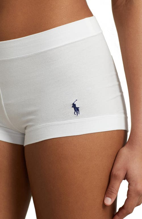 Polo Ralph Lauren Stretch Cotton Girlshorts In White
