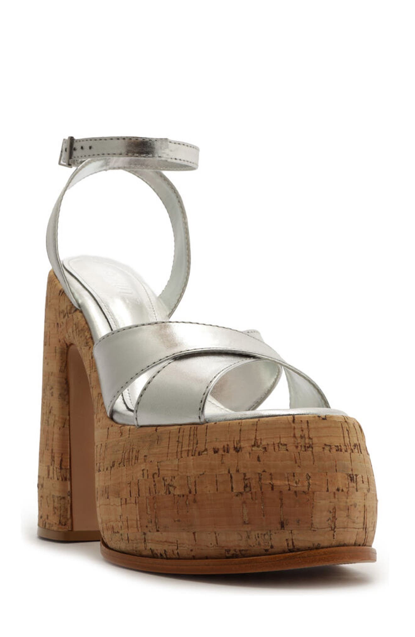 Schutz Pattie Ankle Strap Platform Sandal, Main, color, 