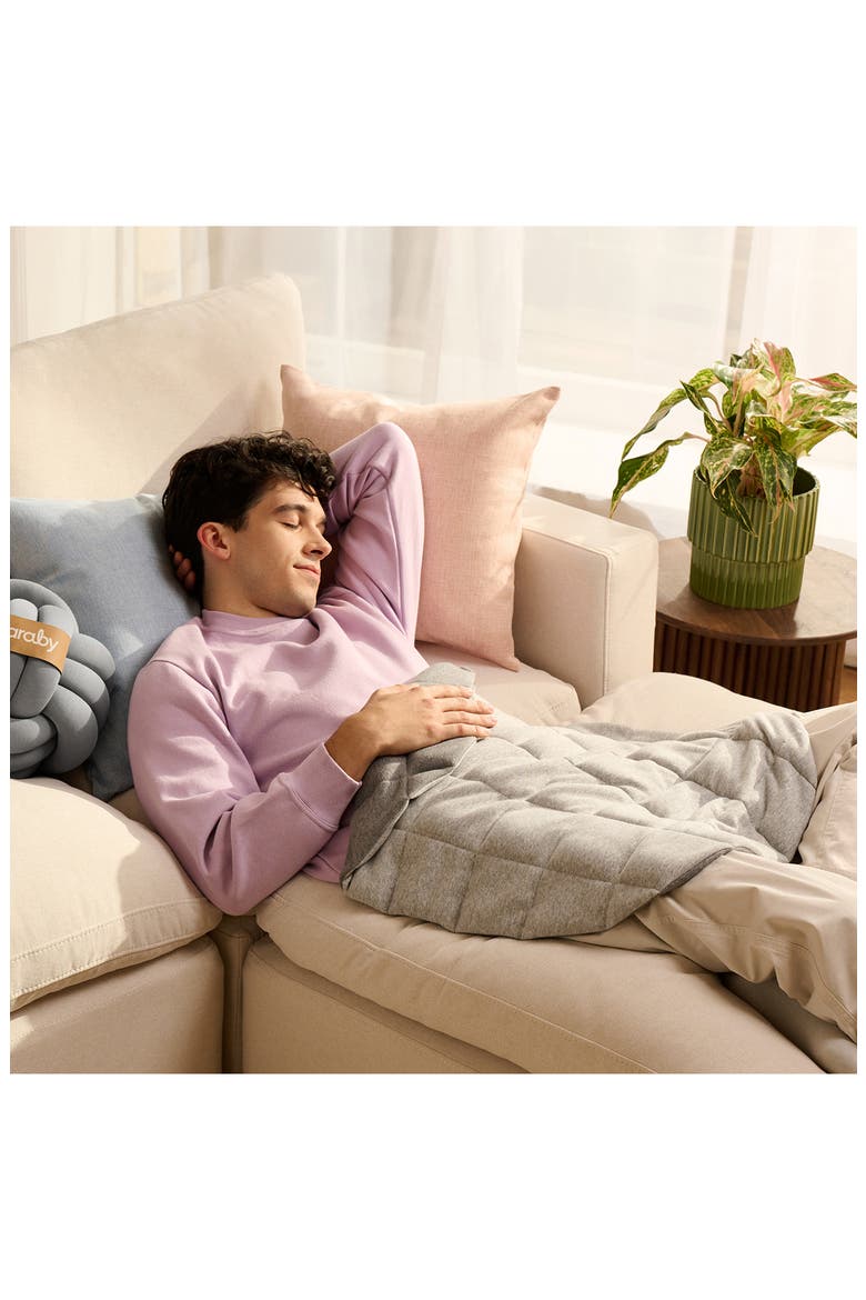 Heatable Weighted Lap Pad Lounger, Alternate, color, MOONSTONE GREY