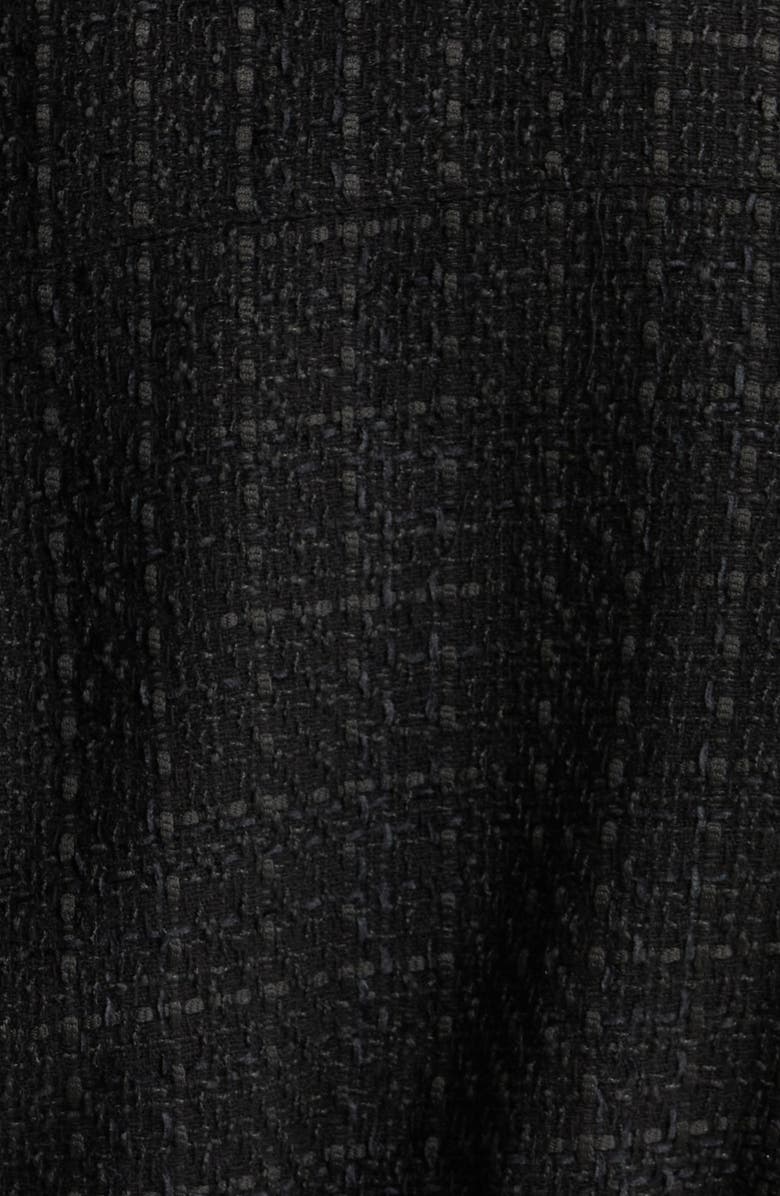 L'AGENCE Cove Tweed Crop Jacket, Alternate, color, Black