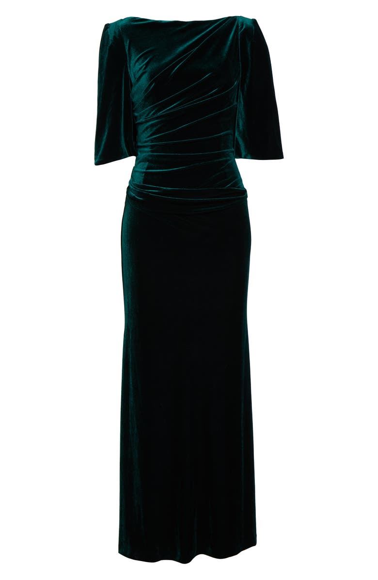 Eliza J Capelet Velvet Gown, Alternate, color, 