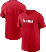 Nike Men's Nike  Red Panama Baseball 2026 World Baseball Classic Wordmark T-Shirt