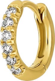 Bony Levy Audrey Diamond Huggie Hoop Earring