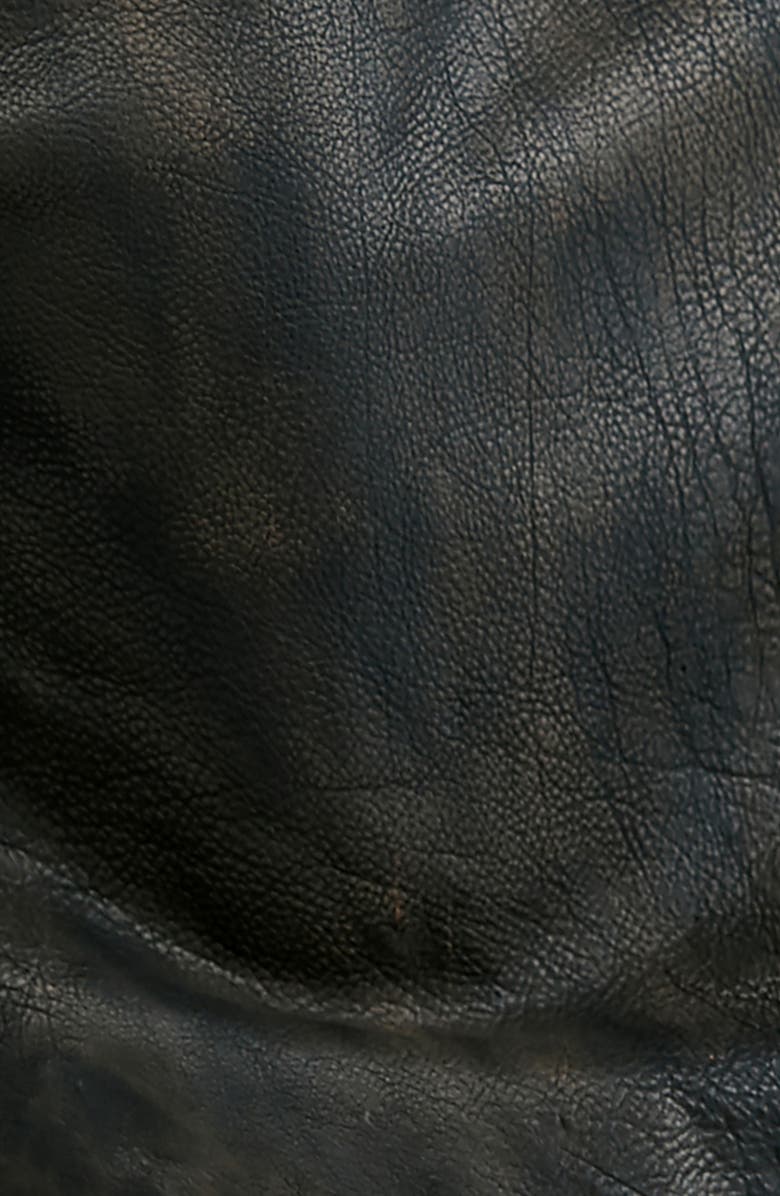 Free People We the Free Jealousy Leather Moto Jacket, Alternate, color, Distressed Black